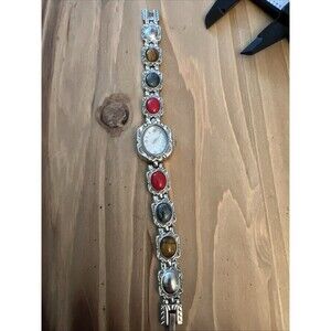 Unbranded MOP Ladies Watch With Gemstones New Battery